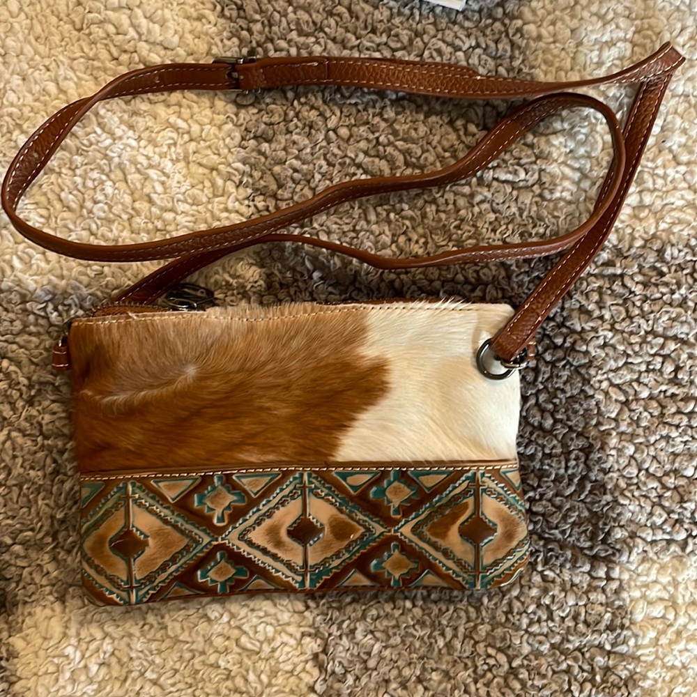Montana West Cowhide Purse